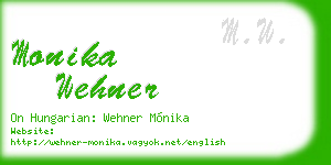monika wehner business card